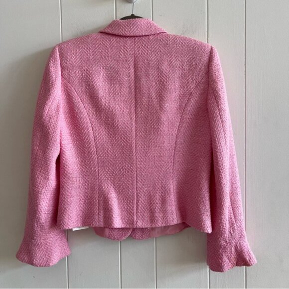 Escada Pink Women's Tweed Wool Blend Blazer Suit Jacket - Picture 11 of 15